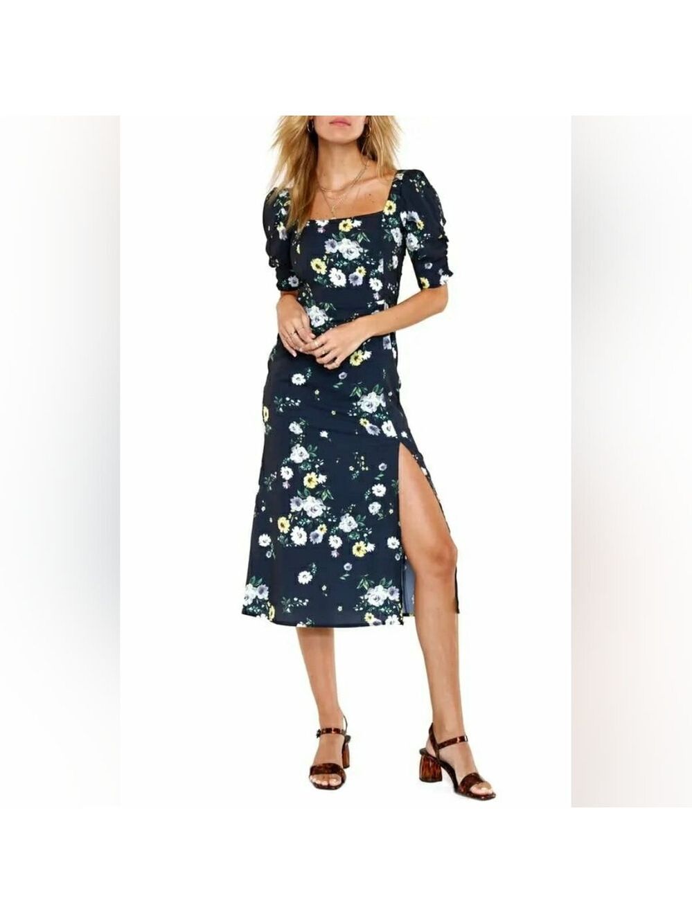 *Heartloom Alice Floral Print Midi Dress – XS
